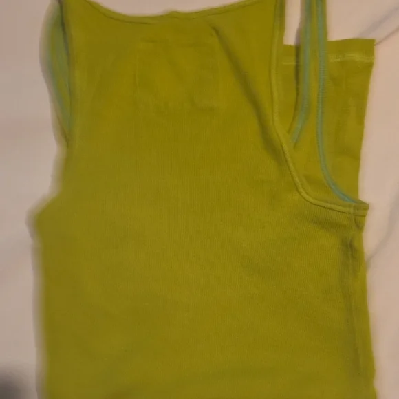 Hollister Extra Long So-Cal Stretch Women's Lime Tank Top Size Small - Picture 9 of 10